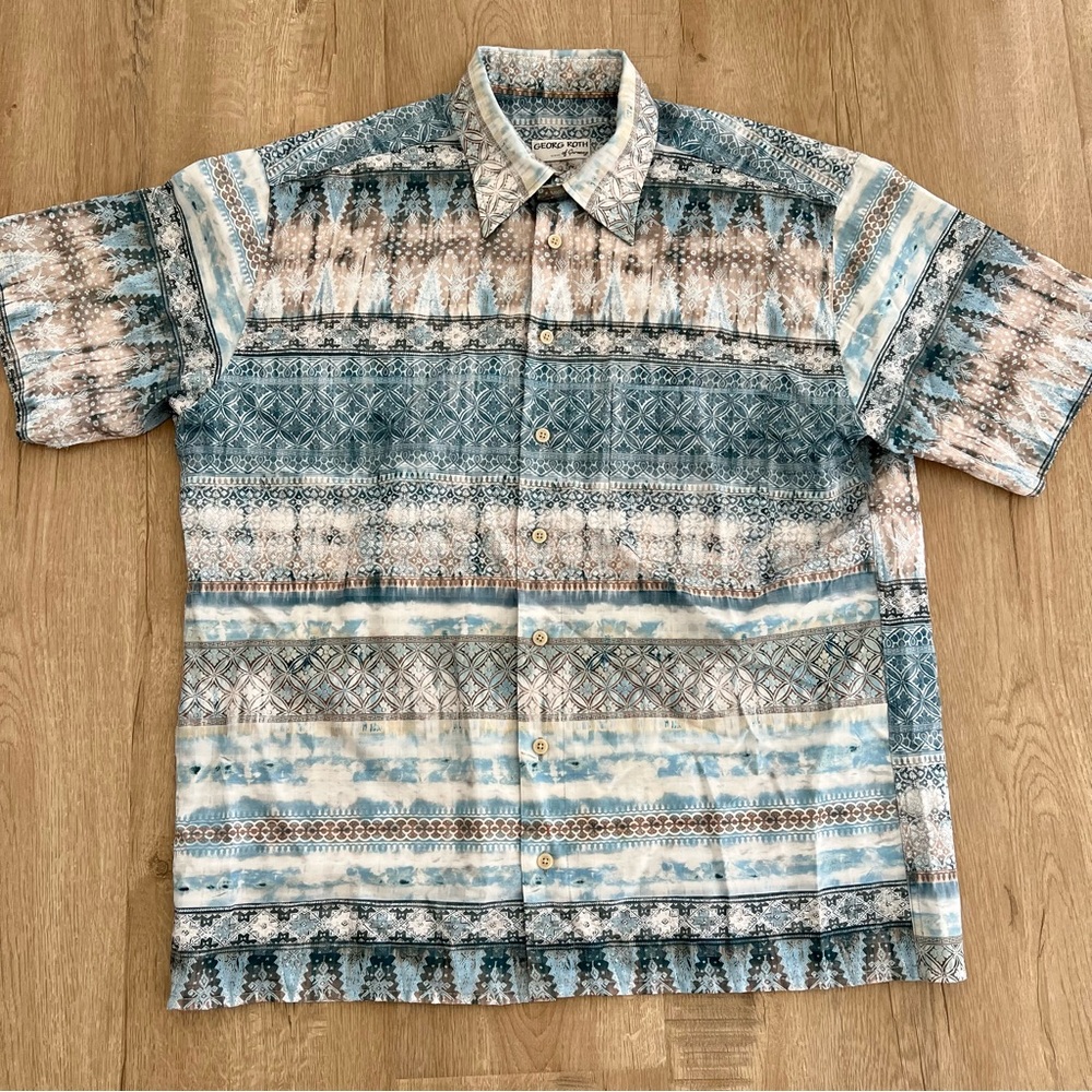GEORG ROTH Of Germany Short Sleeve Shirt‎ floral Size L 41-42